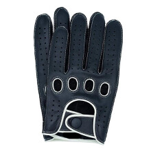 Men's Leather Driving Gloves Full-Finger Breathable Unlined