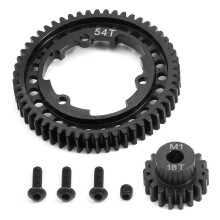 Kit D'Engrenage Droit Durci pour Voiture RC pour 1/5 X-Maxx 1/7 XO-1 1/10 Maxx 1/10 E-REVO 2.0V XL 54T + 18T