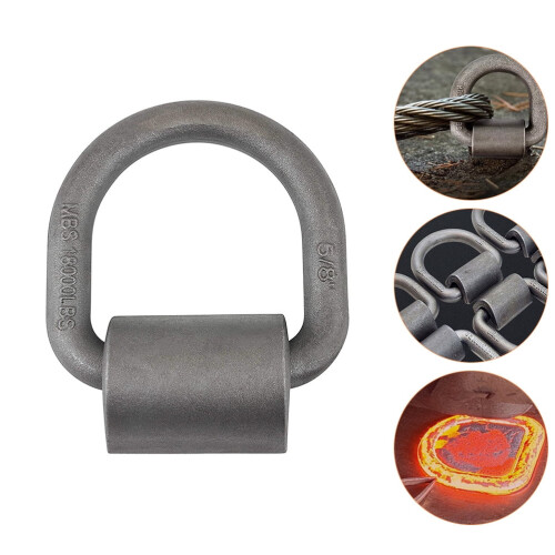 Weld-on D Ring Heavy Duty Trailer Tie Down Anchor 1/2 inch 2