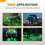 Waywe 3/4 Inch Green Bullet Side Marker Light 10PCS 5