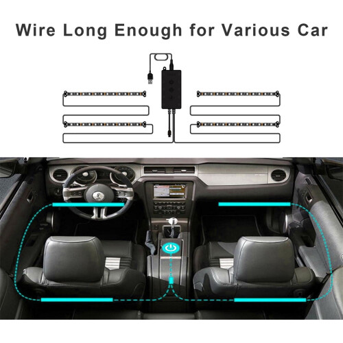 LED Interior Light Kit with App Control and Music Sync 4 2