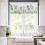 Ensemble de rideaux de cuisine Green Forest style rustique 3 pièces 3