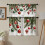 Christmas Kitchen Curtains White Branches Balls Theme 2
