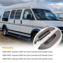 2Pcs Door Armrest Pull Handle Cover 12376629 12376630 for Chevy Express Savana Van 1500 2500 3500 96-2002