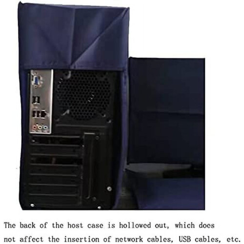Computer Dust Cover Set Monitor Keyboard CPU Tower Blue 3-Pc 2