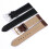 Leather Watch Band 24mm Adjustable PU Strap Coffee 3