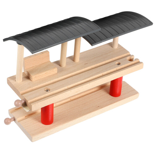 Wood Train Station Platform for Railway Models Set 2