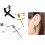 Stainless Steel Cross Dangle Stud Earrings 1 Pair 4