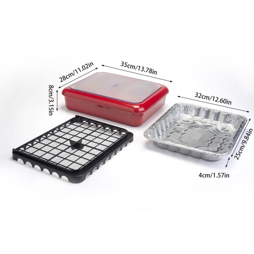 Stackable Aluminum Foil Pan Organizer with Storage Case 2
