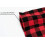 WOSIBO Buffalo Check Valances Red Black 2-Pack 16x56 Inch 3
