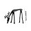 Black Iron Reindeer Statues Set Modern Christmas Decor 3 pcs 3