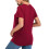 Maternity Top Solid Color Short Sleeve Casual 8