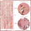 Rose Gold Heart Fringe Curtains for Wedding Backdrop 4
