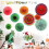 Tissue Paper Hanging Fans Party Decor Set 6 pcs 5