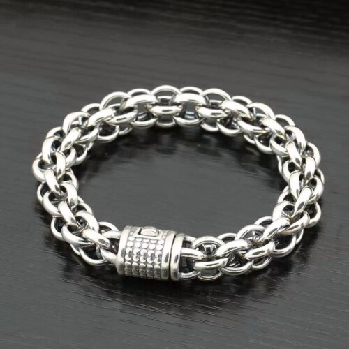 Sterling Silver Men's Bracelet S925 One Size