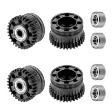 2 EXtruder Tandwielsets voor Volledig Metalen Filament Aandrijftandwielen, Vernikkeld DLC-Coating, Hoge Slijtvastheid