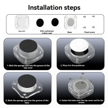 Étui Magnétique de Protection en Acrylique pour Traceur GPS Airtag (Voiture, Vélo, Moto)