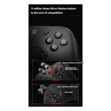 Controlador Inalámbrico Cyclone 2 con y Efecto Hall para , para y Android, Color Negro