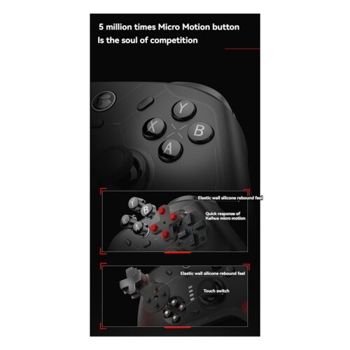 Controlador Inalámbrico Cyclone 2 con  y Efecto Hall para  , para  y Android, Color Negro