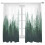 Green Forest Sheer Curtains 52x63 in Light Filtering Voile 1