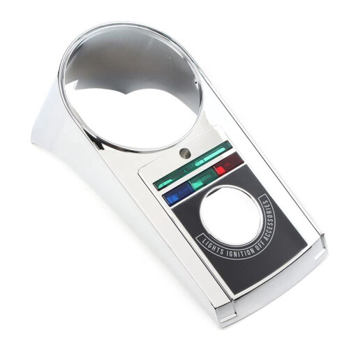 Motorcycle Speedometer Dash Cover Panel for  Heritage Softail Springer Electra Glide Fat Boy FLSTF Chrome 2