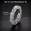 Moissanite Row Ring 925 Sterling Silver 5mm 4