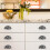 Cup Drawer Pulls Shell Shape White Black 6 pcs 5