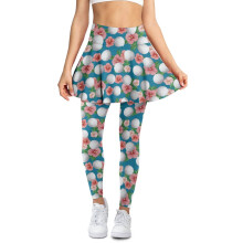 Hibiskusrosa Leggings mit Korsett für Damen, Größe XL