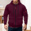 Men's Bomber Jacket Waterproof Lined Hooded Full Zip 2