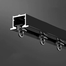 Rail de plafond invisible en aluminium blanc pour rideaux, 8 m
