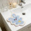 Easter Rabbit Kitchen Hand Towel Blue Absorbent 3