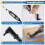 Right Angle Rotary Tool Attachment with Fixed Shaft Silver 2