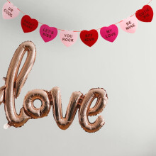 Guirlande suspendue pour la Saint-Valentin, décoration romantique d'amour 1
