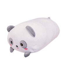 Coussin en peluche Chat Noir Doux Corps Long Animal en Peluche 1Pièce