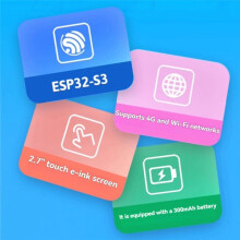 Robot de Chat Vocal Xiaozhi AI E-Ink avec Écran Tactile Magnétique de 2,7 Pouces ESP32-S3 Compatible 4G et Wi-Fi