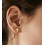 Stud Earrings Hypoallergenic Minimalist Flatback Cross Bolt 5