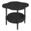 2-Tier Side Table with Removable Tray 18.5x18.5x23.6 in 2