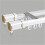 Rail de rideau double GXCZ, fixation plafond/mur en aluminium 1