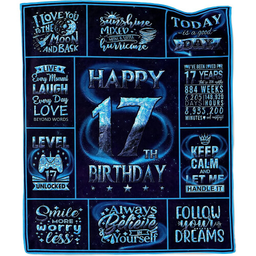 Couverture pour garçon de 17 ans, 152 x 203 cm
