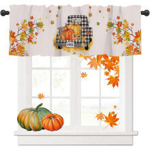Cantonnière d'automne pour Thanksgiving, style ferme, 54 x 18 pouces