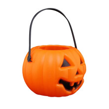 Gyerekek Halloween tök vödör műanyag cukorka vödör 4 hüvelykes