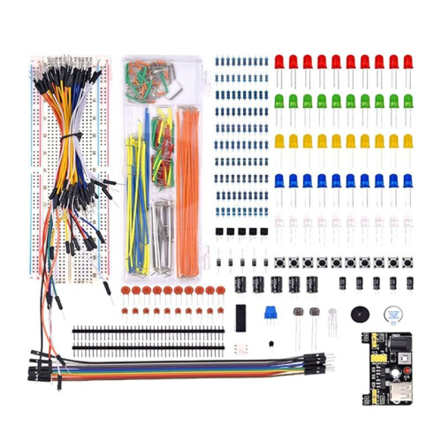 Electronic Components Kit 830 Connect Points Breadboard Cable Resistor Applicable for R3