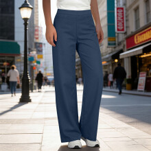 Pantaloni casual da donna, antipiega, vestibilità comoda