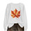 Women's Crewneck Sweatshirt Fall Leaf Graphic Long Sleeve 1