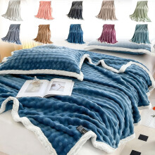 Fleece Blanket Double-Sided Plush Velvet 47x79 Inch