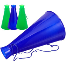 Plastic Megaphone Party Toy Assorted Colors 4pcs