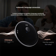 AI 102 Assistant Mobile Intelligent IA 50 Langues Traducteur Vocal Reconnaissance Audio et Photo Traduction Noir
