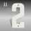 White Metal House Numbers for Exterior Use 1