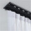 Ensemble de tringle à rideaux double flottante blanche 240 cm 1