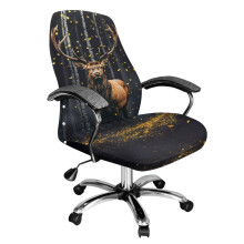 Housse extensible pour chaise de bureau avec fermeture Ă pression et motif papillon